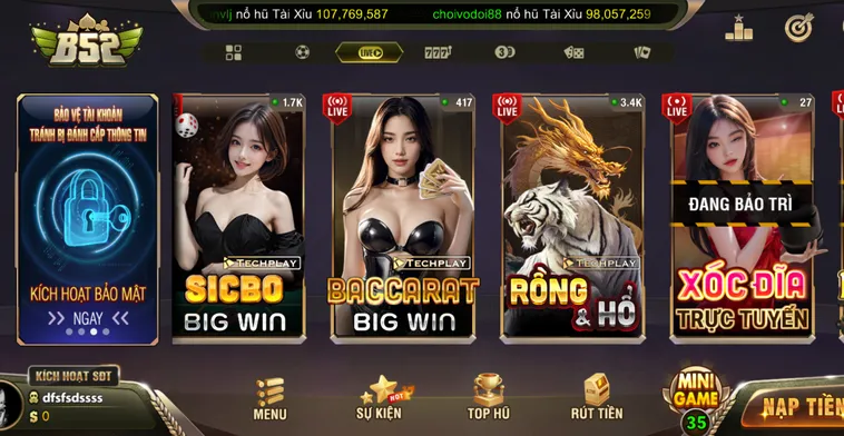 Casino Online B52 Club Sân Chơi Đẳng Cấp Quốc Tế Cho Cược Thủ