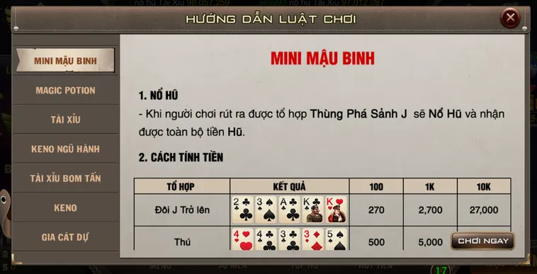 Bí Kíp Chặt Heo Ăn Tiền Cùng Minigame Mini Mậu Binh Tại B52 Club Đỉnh Cao