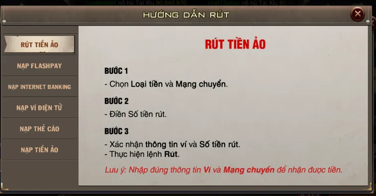 Hướng Dẫn Rút Tiền B52 Club Siêu Tốc Và An Toàn Nhất Hiện Nay