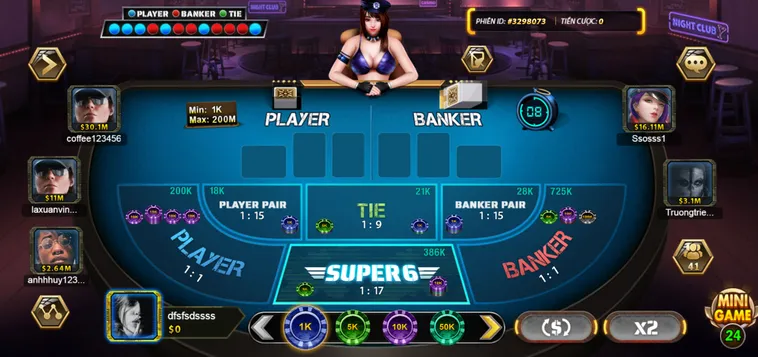 Super Baccarat 6 Tại B52 Club Cách Chơi Và Tỷ Lệ Ăn Thưởng Cực Cao