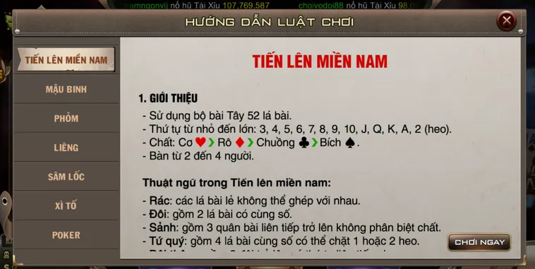 Tiến Lên Miền Nam Tại B52 Club Sát Phạt Cực Đã Nhận Thưởng Lớn