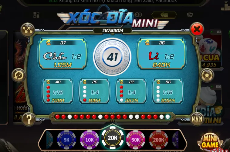 Chơi Minigame Xóc Dĩa Mini Tại B52 Club Ăn Tiền Thật Siêu Tốc Ngay